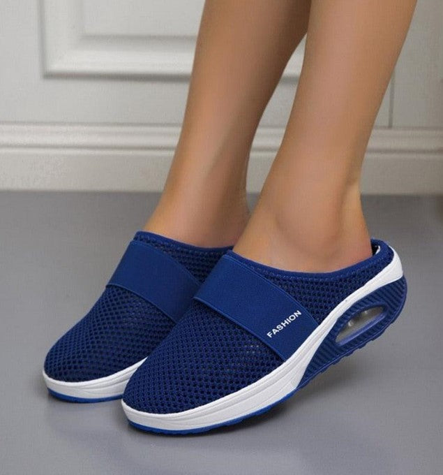Sapatos Slip On em malha