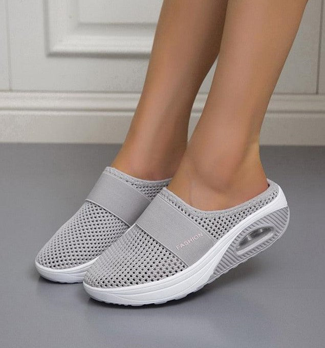 Sapatos Slip On em malha