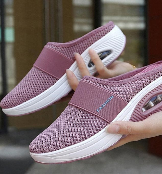 Sapatos Slip On em malha
