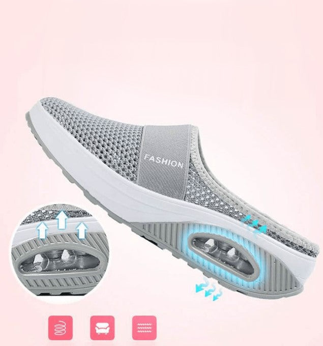 Sapatos Slip On em malha