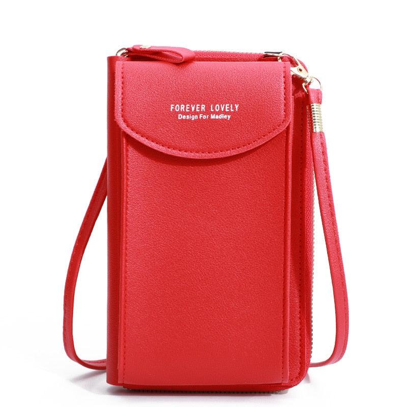 Bolsa Transversal Feminina de Ombro em Couro - Encontrei Na Net