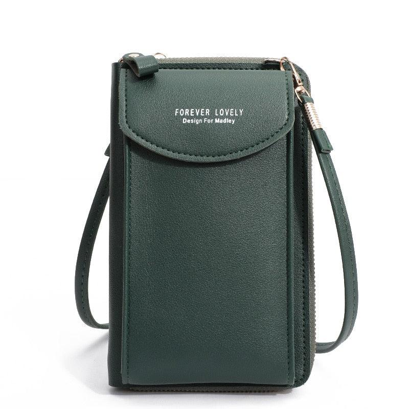 Bolsa Transversal Feminina de Ombro em Couro - Encontrei Na Net