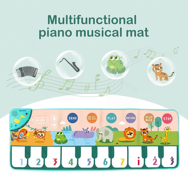 Tapete educativo musical de piano para crianças - Encontrei Na Net