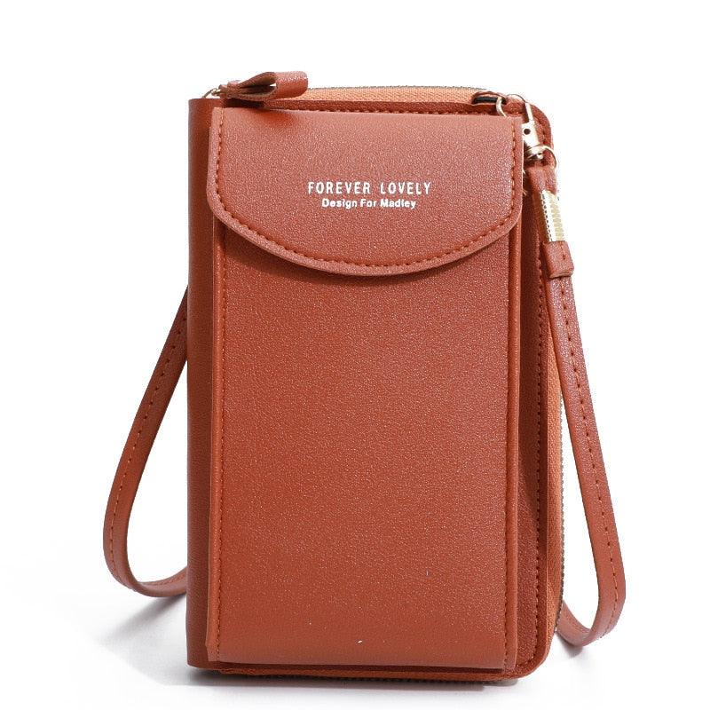 Bolsa Transversal Feminina de Ombro em Couro - Encontrei Na Net