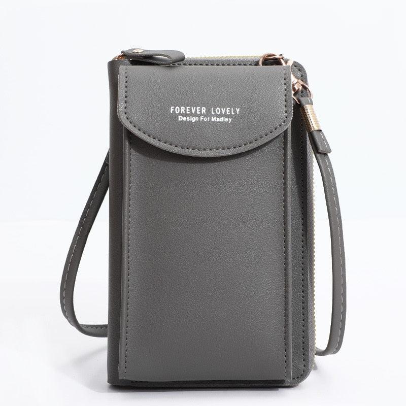 Bolsa Transversal Feminina de Ombro em Couro - Encontrei Na Net