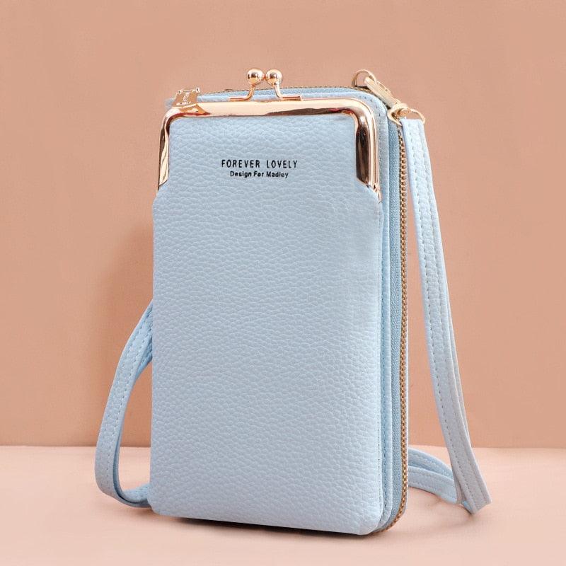 Bolsa Transversal Feminina de Ombro em Couro - Encontrei Na Net