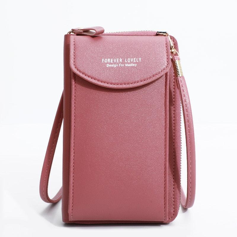 Bolsa Transversal Feminina de Ombro em Couro - Encontrei Na Net