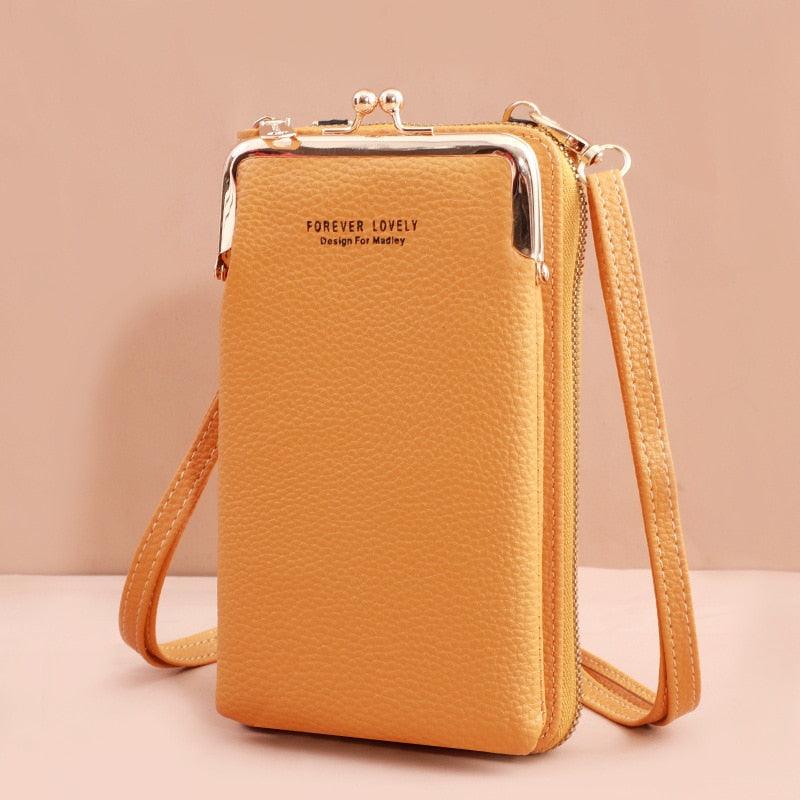Bolsa Transversal Feminina de Ombro em Couro - Encontrei Na Net