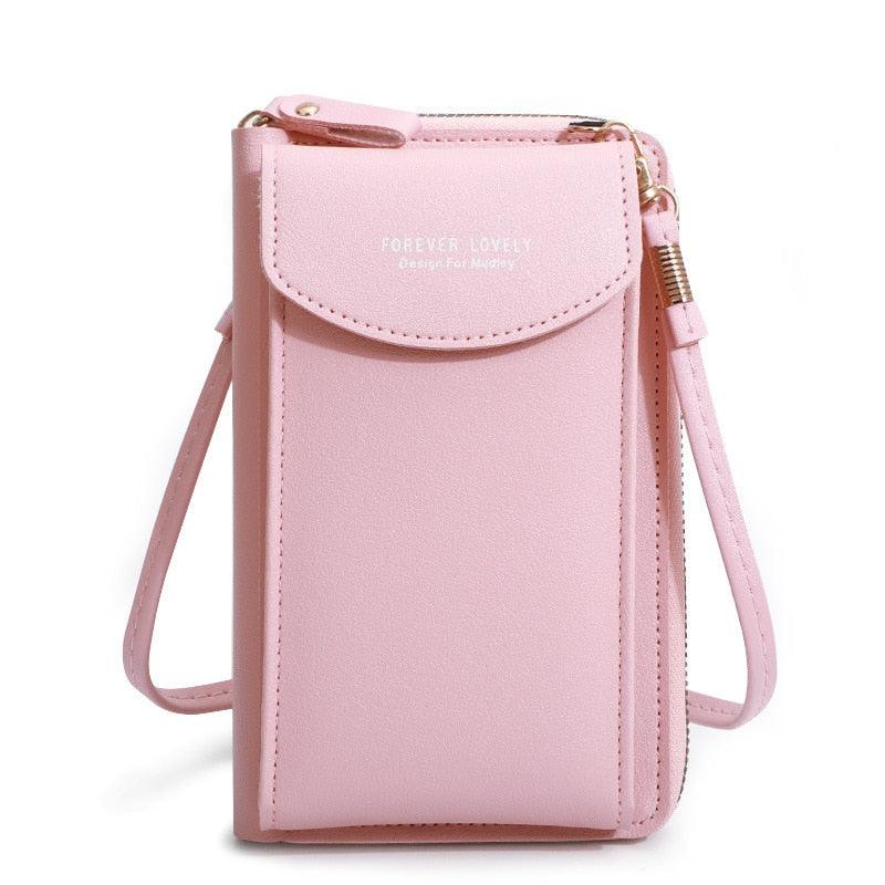 Bolsa Transversal Feminina de Ombro em Couro - Encontrei Na Net