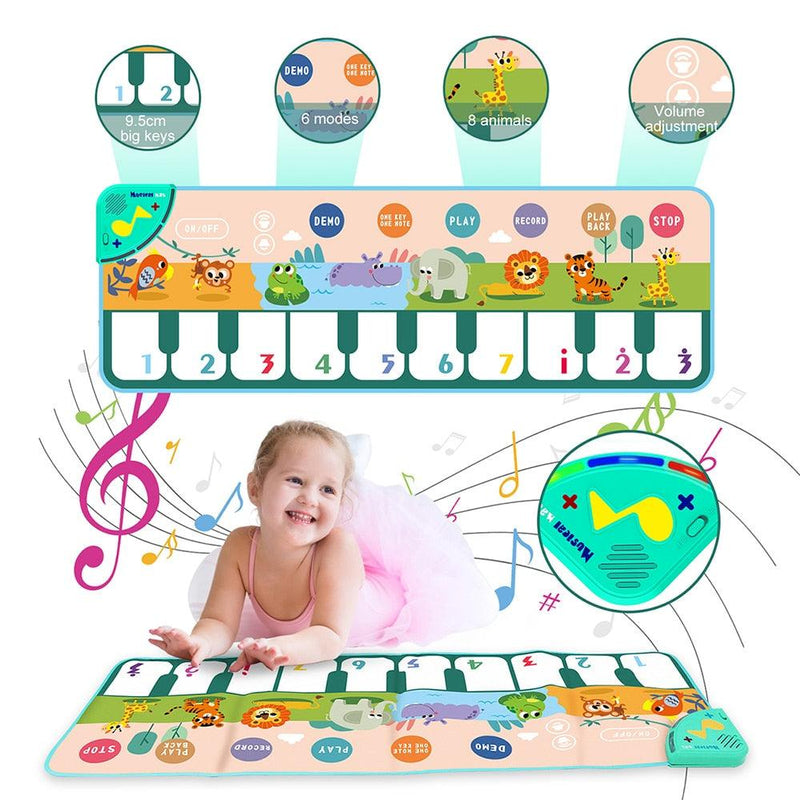 Tapete educativo musical de piano para crianças - Encontrei Na Net
