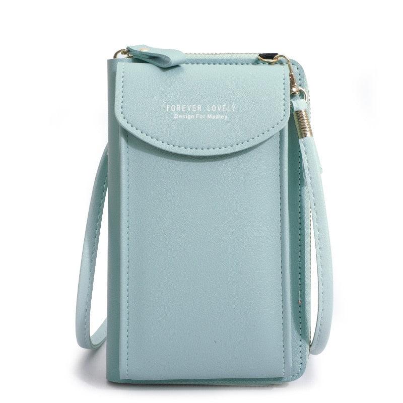 Bolsa Transversal Feminina de Ombro em Couro - Encontrei Na Net