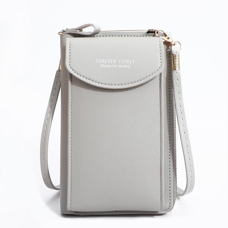Bolsa Transversal Feminina de Ombro em Couro - Encontrei Na Net