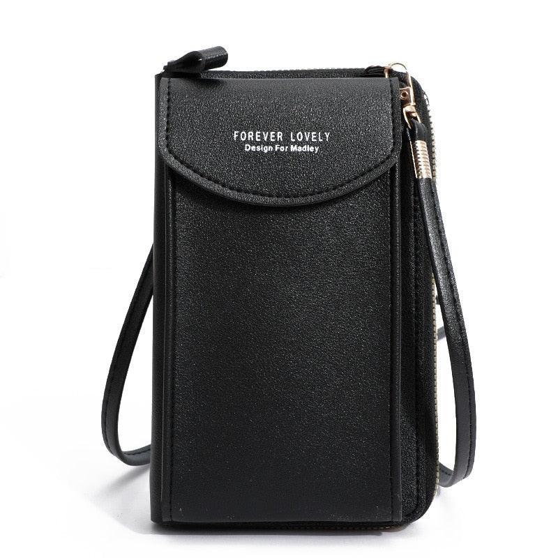 Bolsa Transversal Feminina de Ombro em Couro - Encontrei Na Net